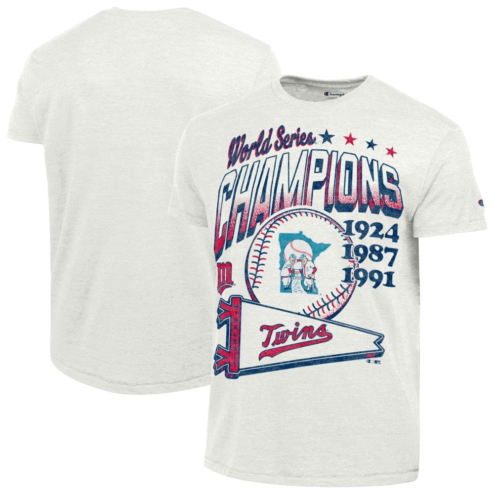 Minnesota Twins Champion Winning Tradition Cooperstown Tri-Blend T-Shirt - White - MLB Sale