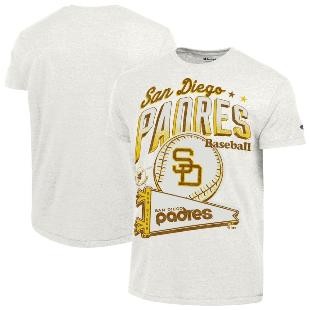 San Diego Padres Champion Winning Tradition Cooperstown Tri-Blend T-Shirt - White - MLB Discount