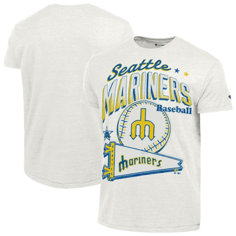 Seattle Mariners Champion Winning Tradition Cooperstown Tri-Blend T-Shirt - White - MLB Online