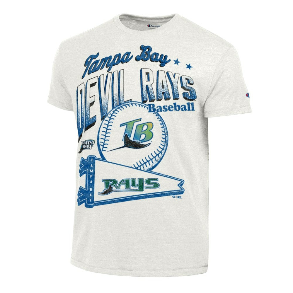 Tampa Bay Rays Champion Winning Tradition Cooperstown Tri-Blend T-Shirt - White - MLB Sale
