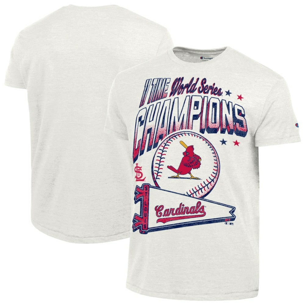 St. Louis Cardinals Champion Winning Tradition Cooperstown Tri-Blend T-Shirt - White - MLB Online