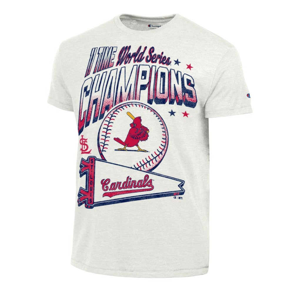 St. Louis Cardinals Champion Winning Tradition Cooperstown Tri-Blend T-Shirt - White - MLB Online
