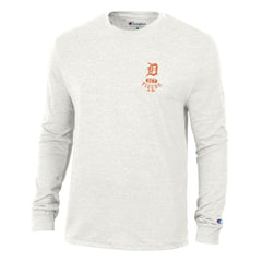 Detroit Tigers Champion Cooperstown Winning Tradition Tri-Blend Long Sleeve T-Shirt - White - MLB Lifestyle