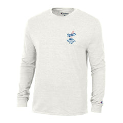 Los Angeles Dodgers Champion Cooperstown Winning Tradition Tri-Blend Long Sleeve T-Shirt - White - MLB Discount