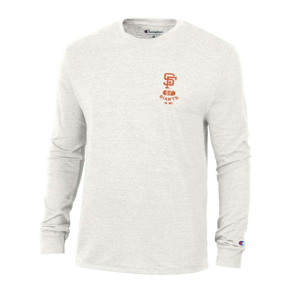 San Francisco Giants Champion Cooperstown Winning Tradition Tri-Blend Long Sleeve T-Shirt - White - MLB Discount