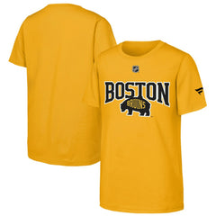 Boston Bruins Fanatics Youth 2026 NHL Stadium Series Authentic Locker Room T-Shirt - Gold - NHL 203671069