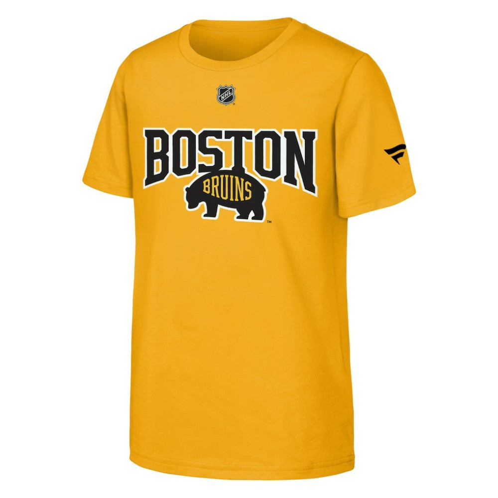 Boston Bruins Fanatics Youth 2026 NHL Stadium Series Authentic Locker Room T-Shirt - Gold - NHL 203671069