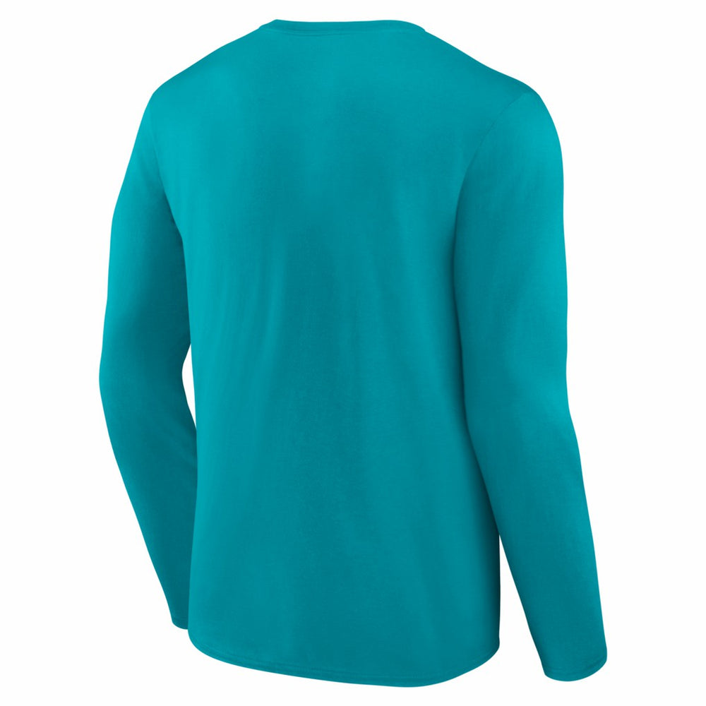 Miami Dolphins Hustle Long Sleeve T-Shirt Aqua