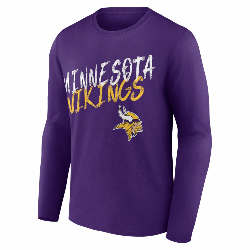 Minnesota Vikings Hustle Long Sleeve T-Shirt Purple