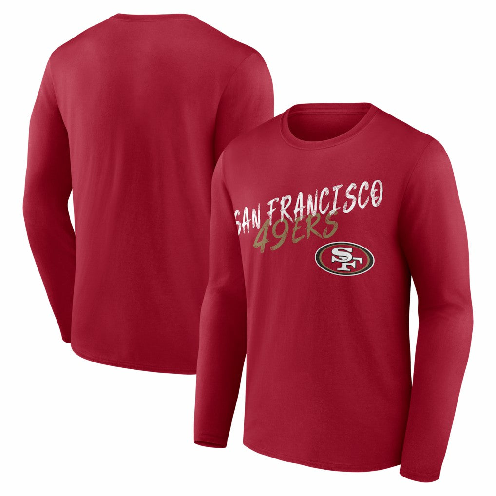 San Francisco 49ers Hustle Long Sleeve T-Shirt Scarlet