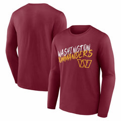 Washington Commanders Hustle Long Sleeve T-Shirt Burgundy