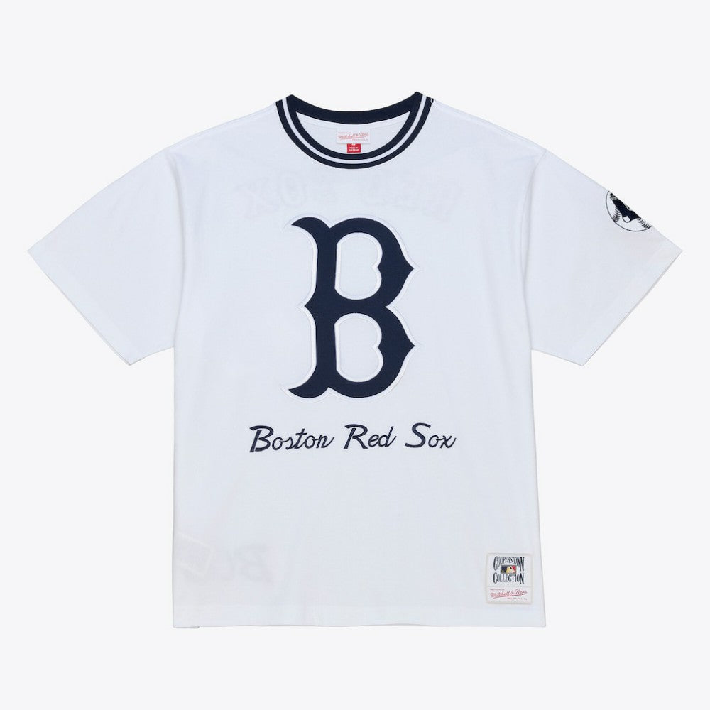 Boston Red Sox Mitchell & Ness Cooperstown Collection Arctic T-Shirt - White - Mitchell & Ness Sale