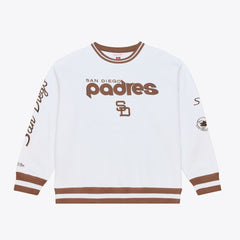 San Diego Padres Mitchell & Ness Arctic Fleece Sweatshirt - White - Mitchell & Ness Online