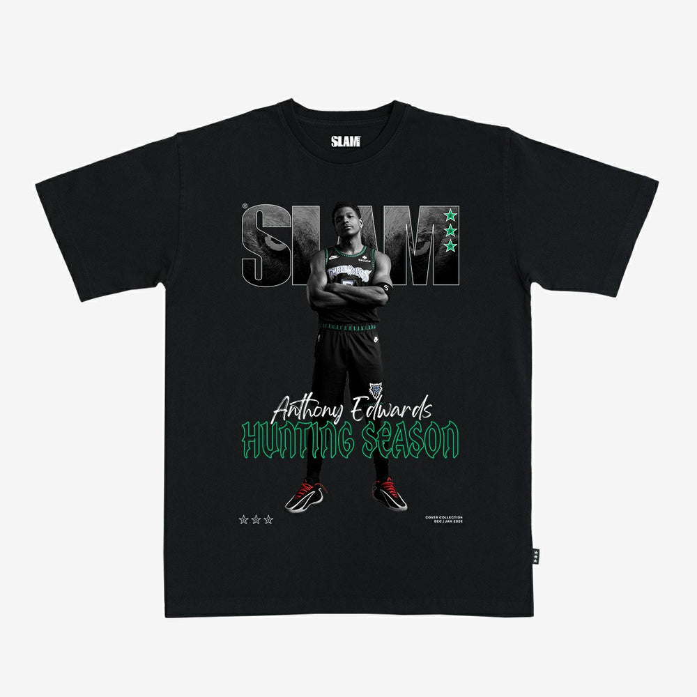 Anthony Edwards Minnesota Timberwolves Unisex SLAM Cover T-Shirt Black