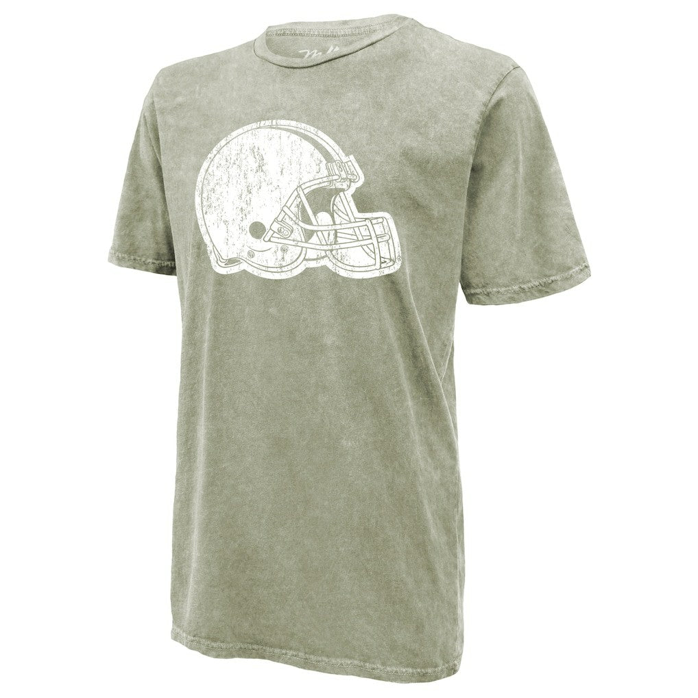 Shedeur Sanders Cleveland Browns Majestic Threads Mineral Wash Name & Number T-Shirt Moss Green