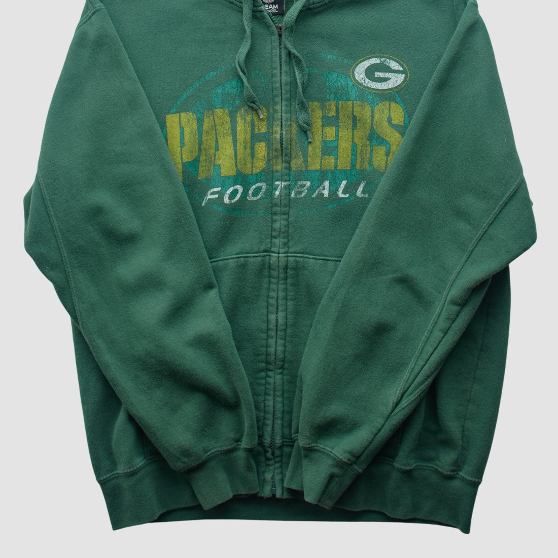 Fanatics Green Bay Packers Team Edition Apparel 2010s Hooded Full Zip Sweatshirt Green Vintage