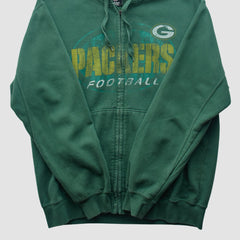 Fanatics Green Bay Packers Team Edition Apparel 2010s Hooded Full Zip Sweatshirt Green Vintage