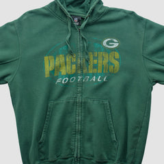 Fanatics Green Bay Packers Team Edition Apparel 2010s Hooded Full Zip Sweatshirt Green Vintage