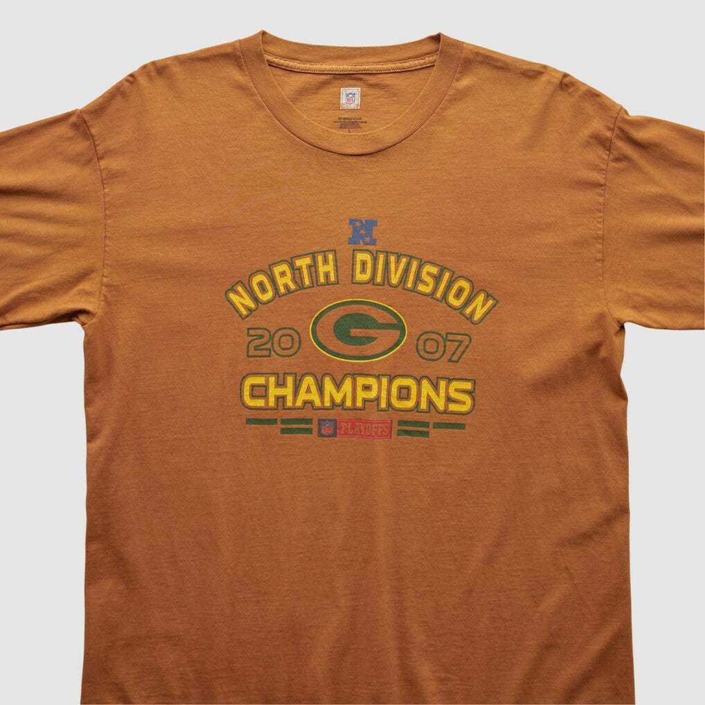 Fanatics Green Bay Packers NFL 2007 Long Sleeve T-shirt Orange Vintage