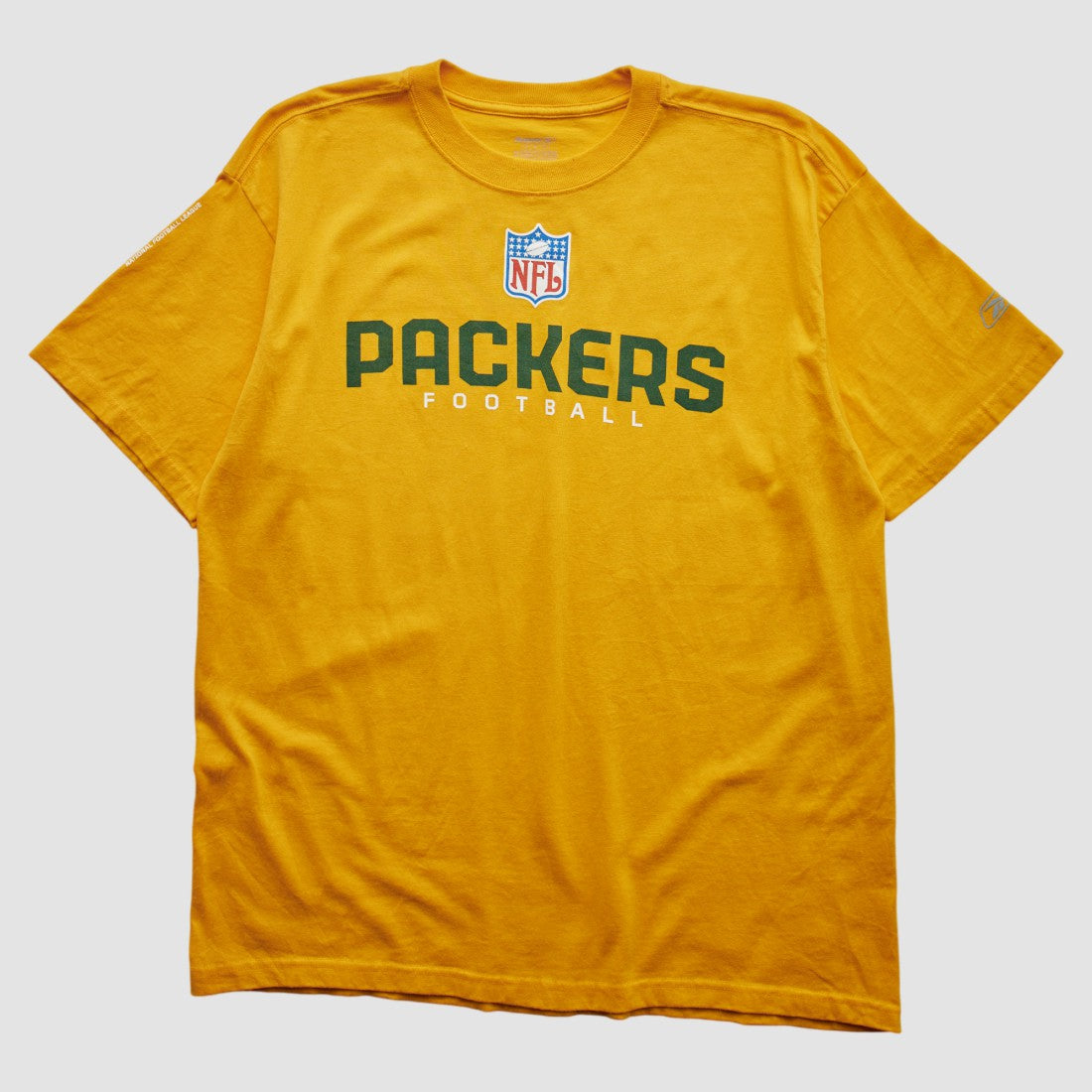 Fanatics Green Bay Packers Reebok 2000s T-shirt Yellow Vintage