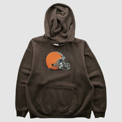 Fanatics Cleveland Browns NFL 2000s Hooded Pullover Sweatshirt Brown Vintage