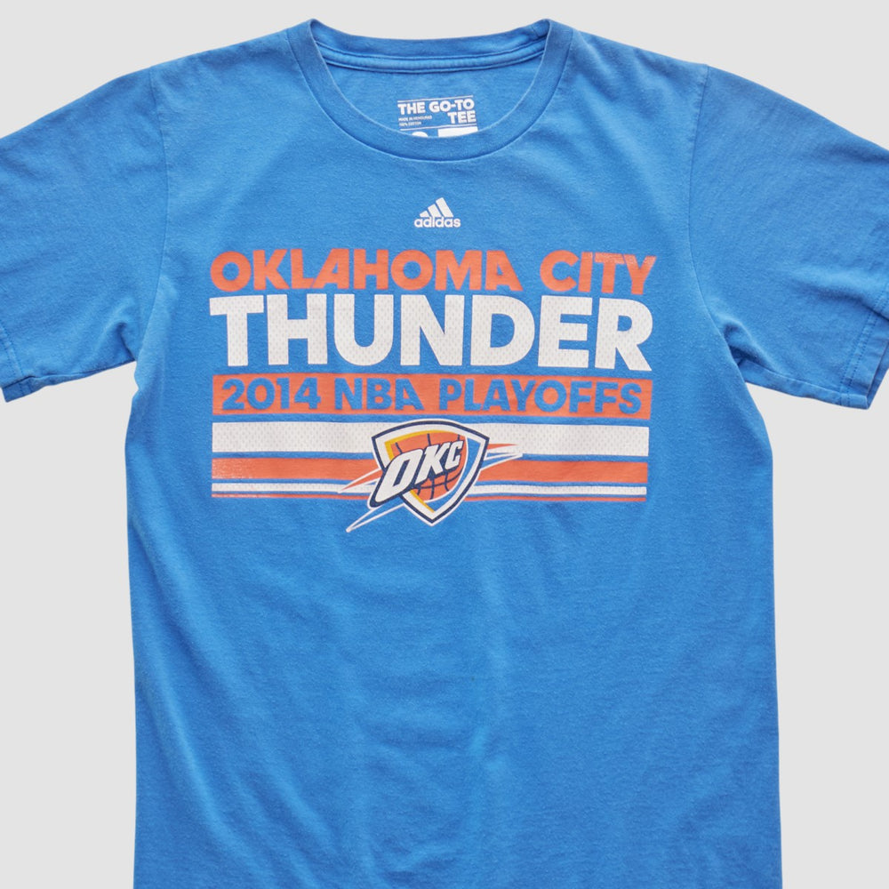 Oklahoma City Thunder 2014 T-shirt Blue Vintage | Adidas for sale