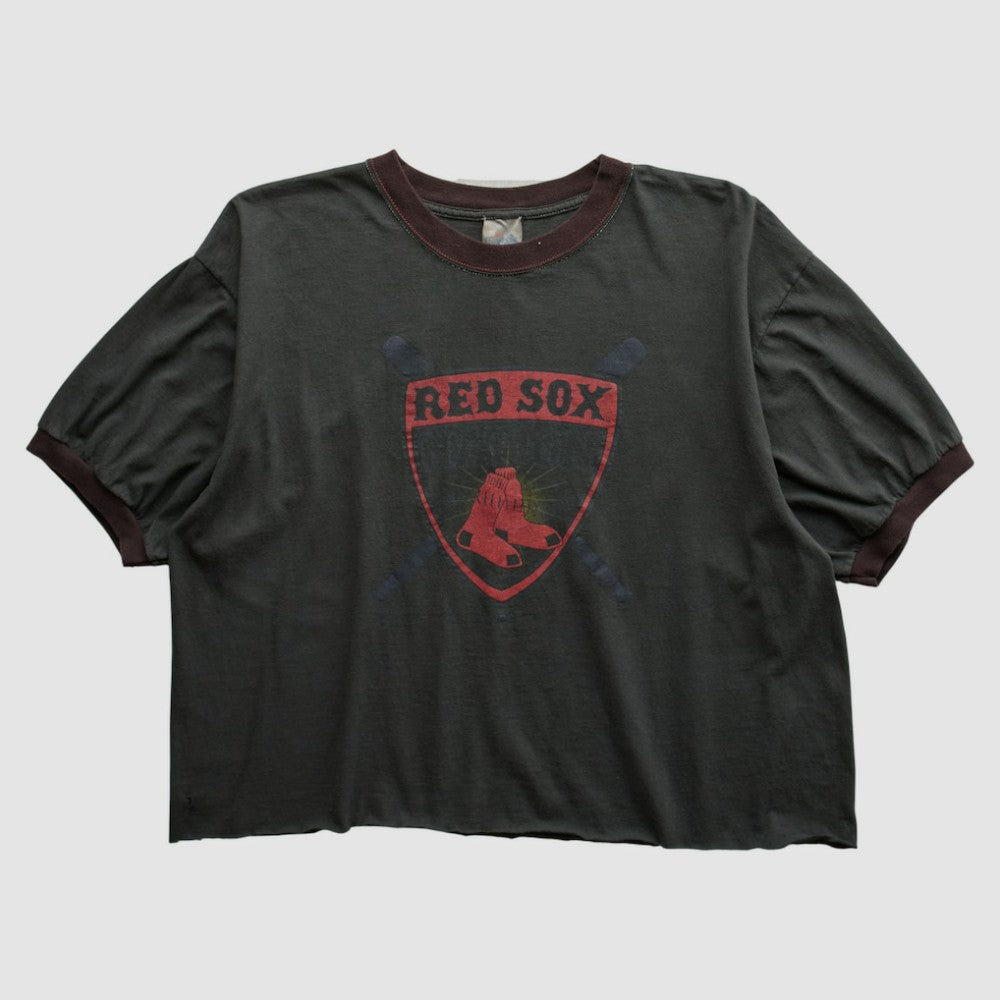 Boston Red Sox Majestic 2000s T-shirt - Charcoal - Vintage - Fanatics Online