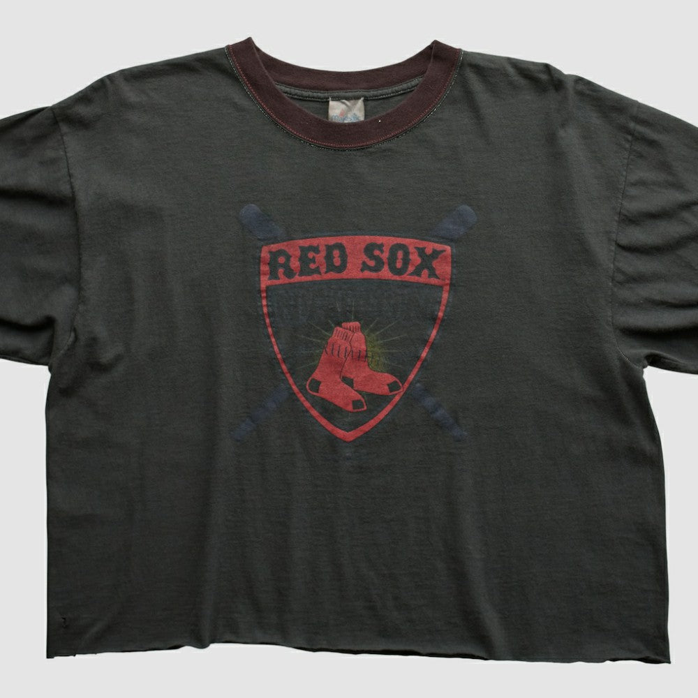 Boston Red Sox Majestic 2000s T-shirt - Charcoal - Vintage - Fanatics Online