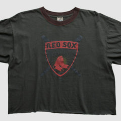 Boston Red Sox Majestic 2000s T-shirt - Charcoal - Vintage - Fanatics Online