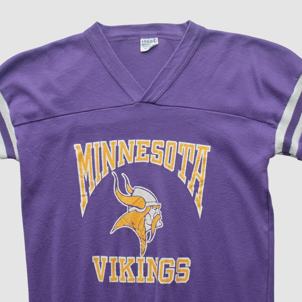 Fanatics Minnesota Vikings Logo 7 90s T-shirt Purple Vintage