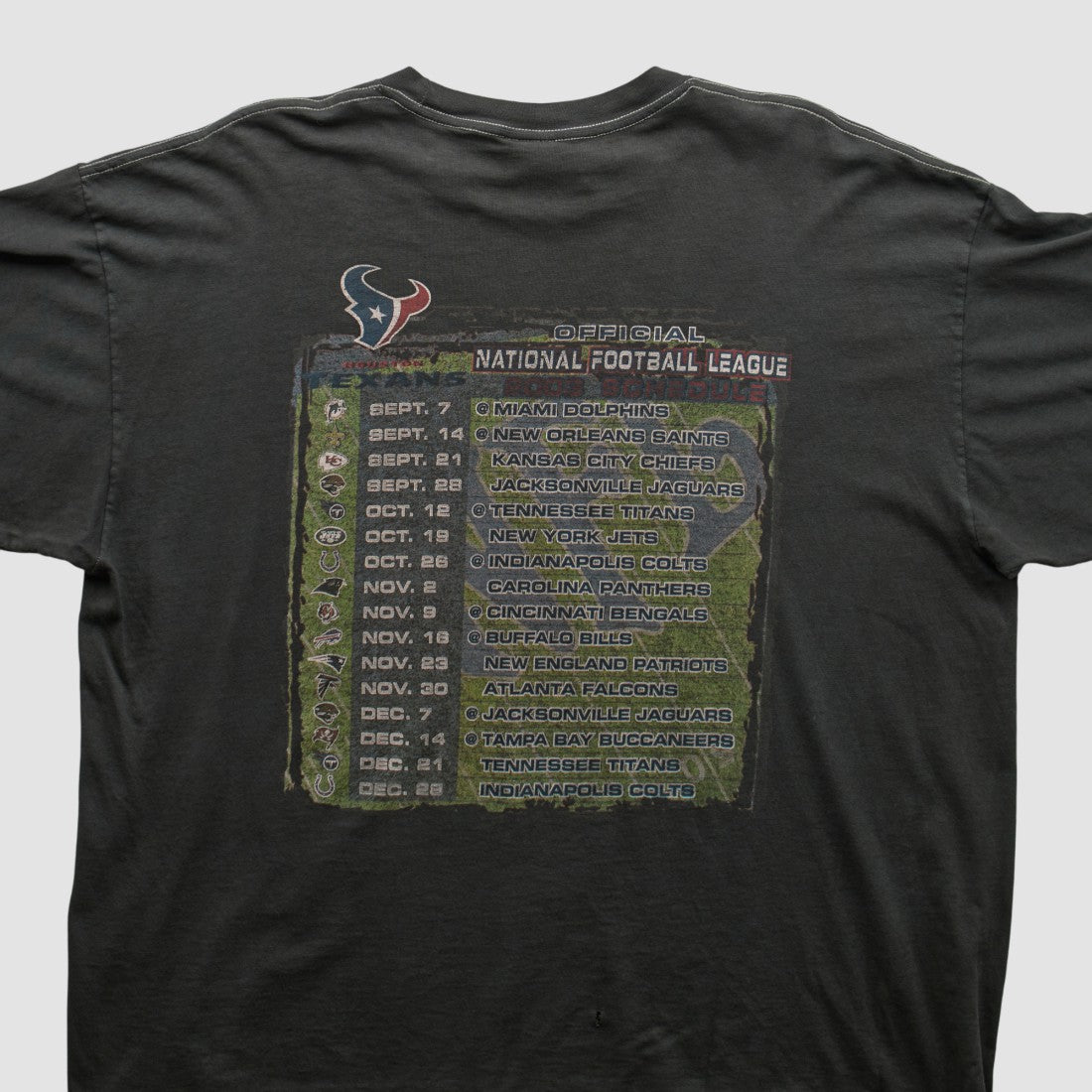 Fanatics Houston Texans NFL 2000s T-shirt Charcoal Vintage