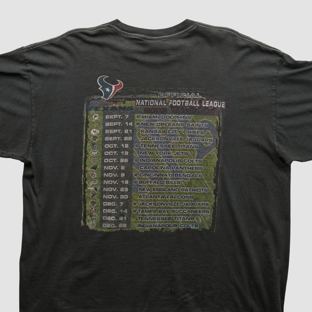 Fanatics Houston Texans NFL 2000s T-shirt Charcoal Vintage