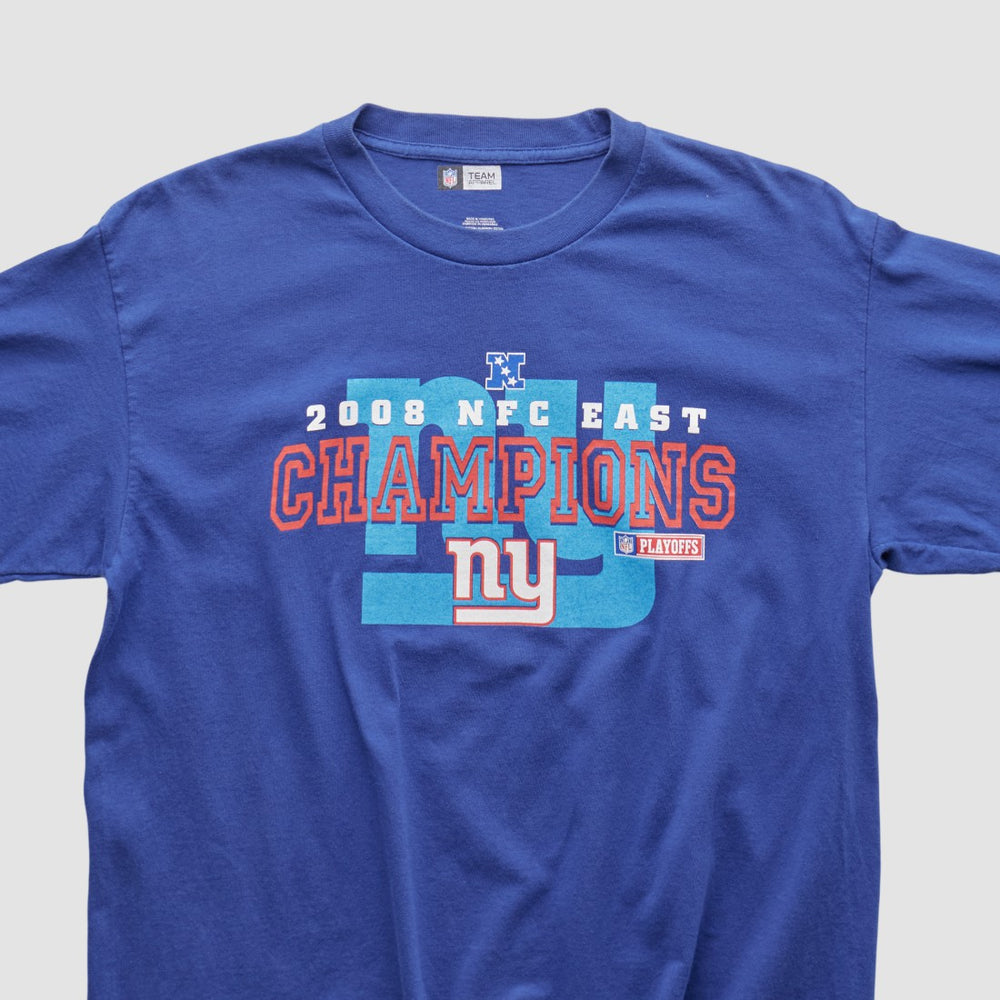 Fanatics New York Giants NFL 2008 Long Sleeve T-shirt Blue Vintage
