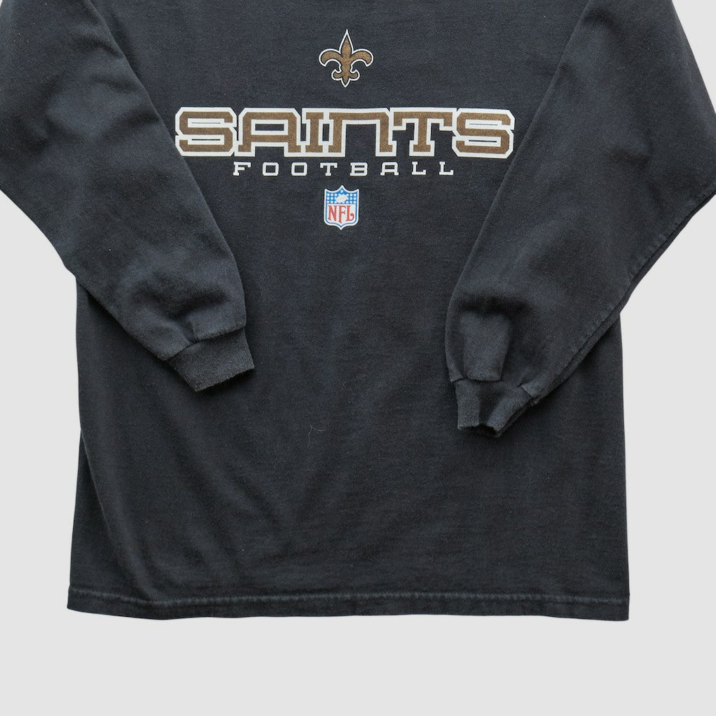 Fanatics New Orleans Saints Reebok 2000s Pullover Sweatshirt Black Vintage