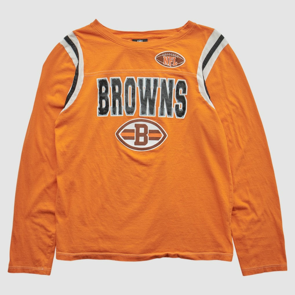 Fanatics Cleveland Browns NFL 2010s Long Sleeve T-shirt Orange Vintage