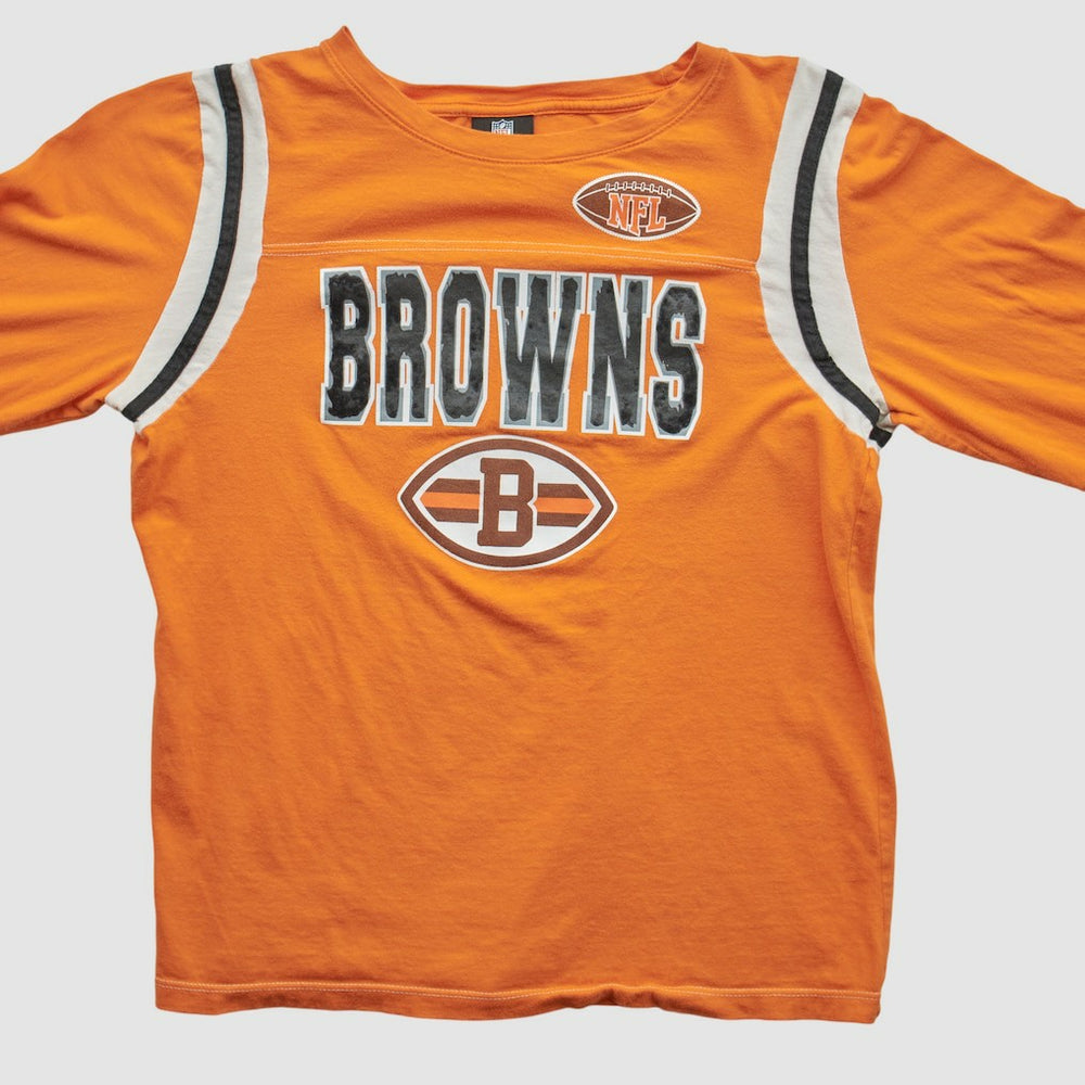 Fanatics Cleveland Browns NFL 2010s Long Sleeve T-shirt Orange Vintage