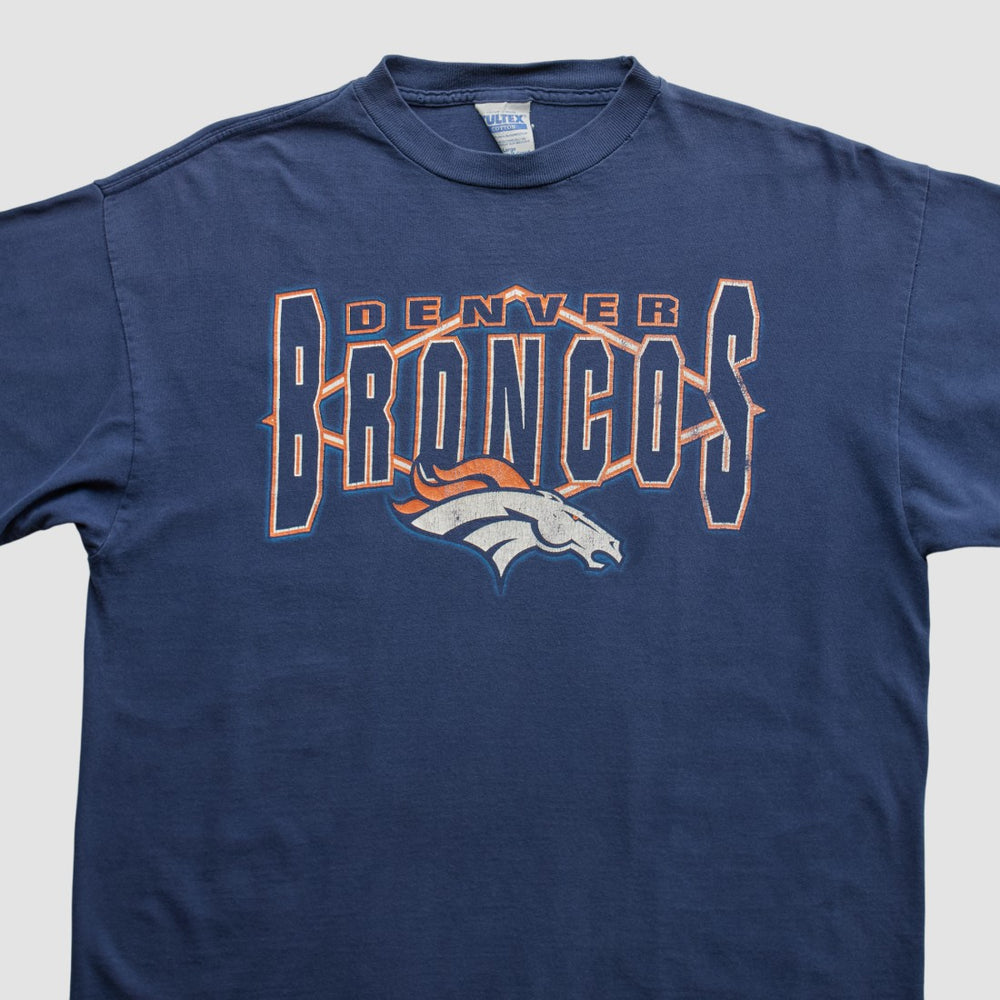 Fanatics Denver Broncos Tultex 90s T-shirt Navy Vintage