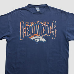 Fanatics Denver Broncos Tultex 90s T-shirt Navy Vintage