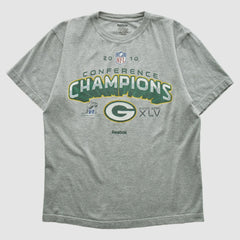 Fanatics Green Bay Packers Reebok 2010 T-shirt Heather Gray Vintage