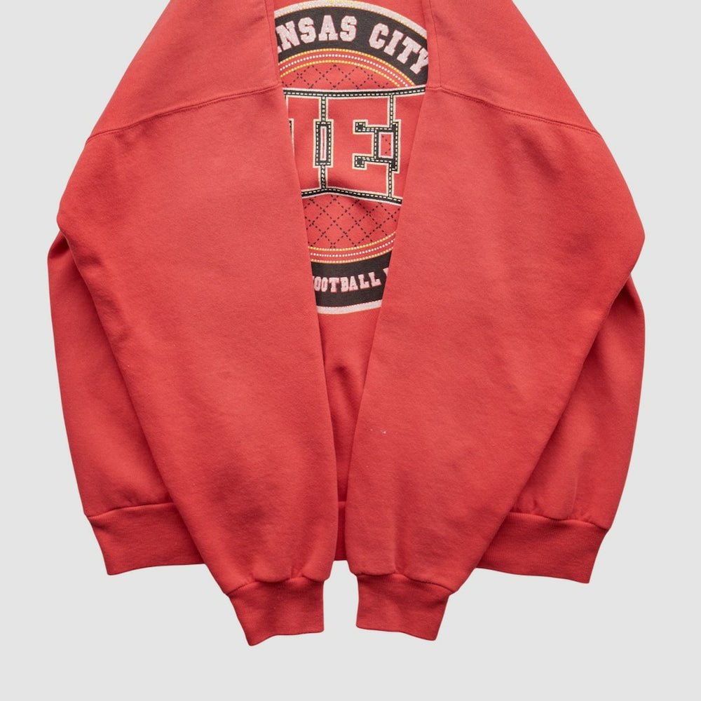 Fanatics Kansas City Chiefs Hanes 90s Pullover Sweatshirt Red Vintage