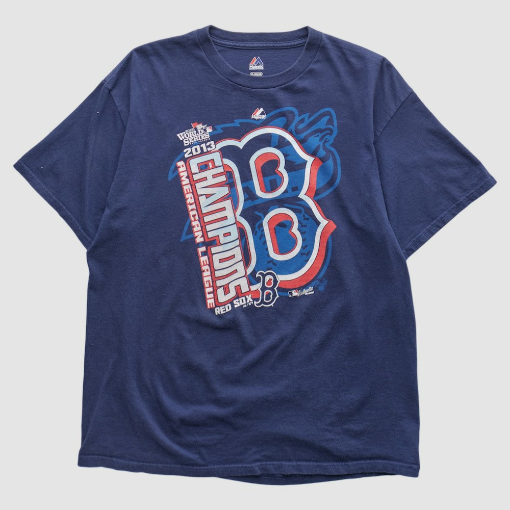 Boston Red Sox Majestic 2013 T-shirt - Navy - Vintage - Fanatics Online