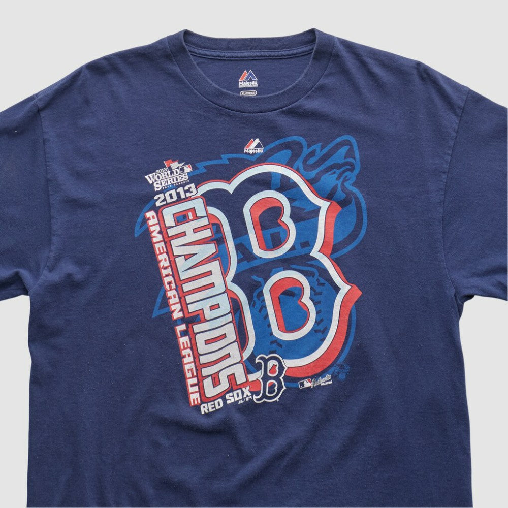 Boston Red Sox Majestic 2013 T-shirt - Navy - Vintage - Fanatics Online