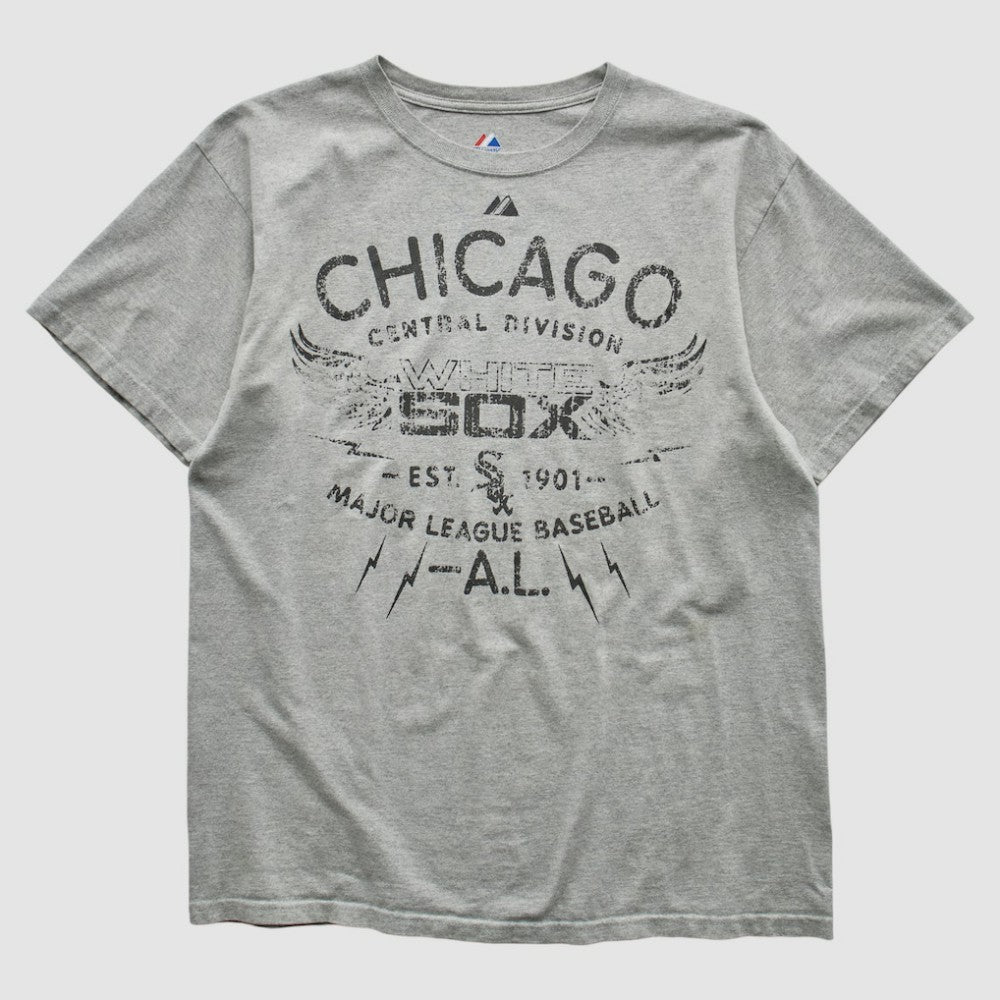 Chicago White Sox Majestic 2010s T-shirt - Heather Gray - Vintage - Fanatics Online