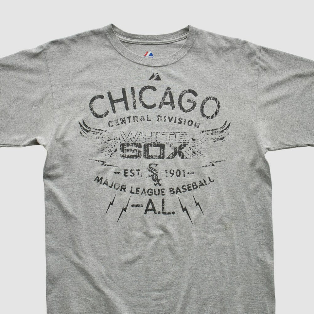 Chicago White Sox Majestic 2010s T-shirt - Heather Gray - Vintage - Fanatics Online