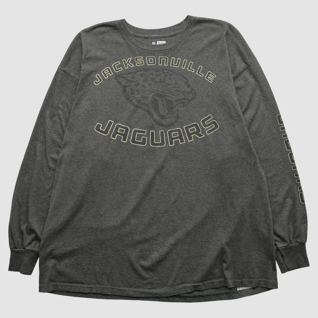 Fanatics Jacksonville Jaguars NFL 2000s Long Sleeve T-shirt Dark Heather Gray Vintage
