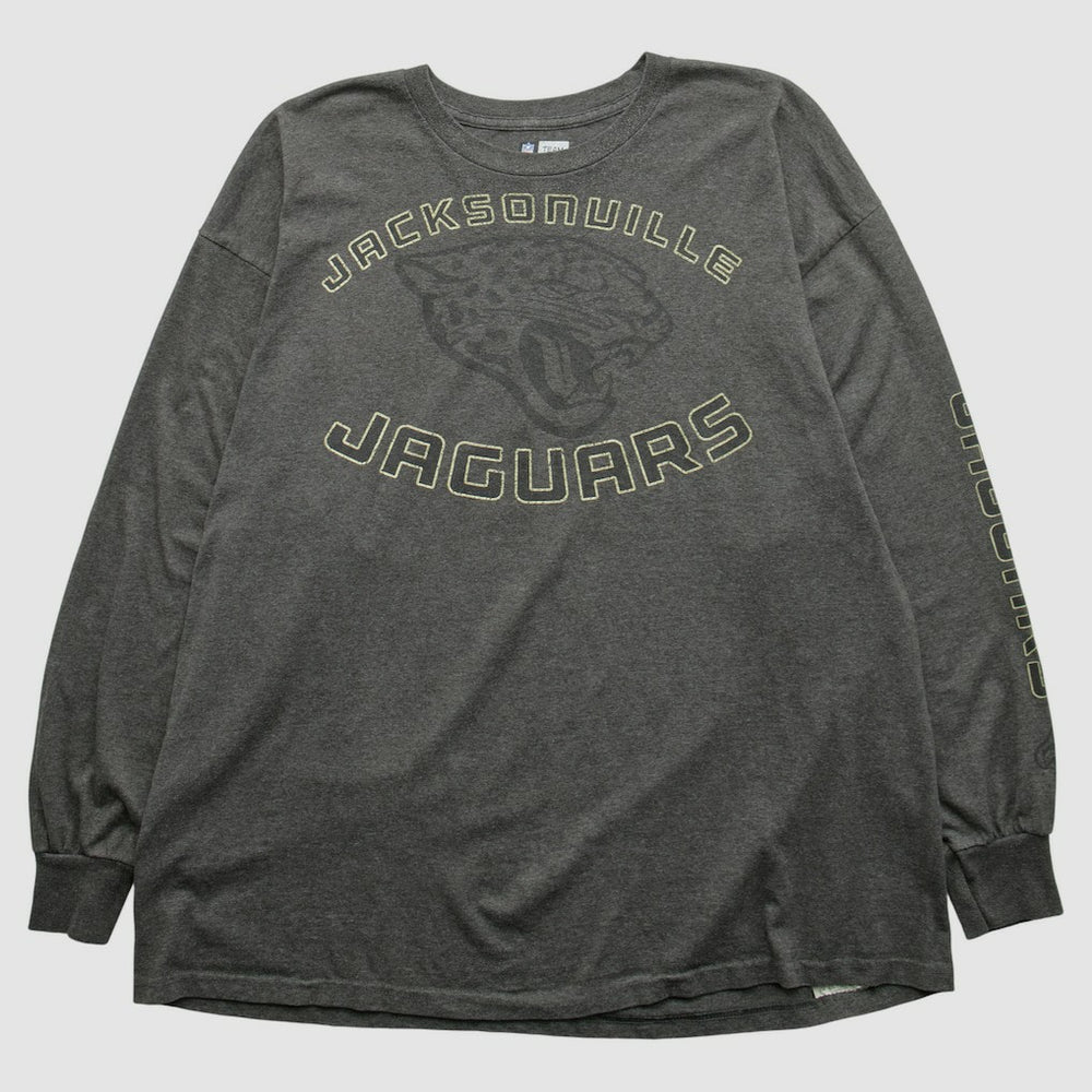 Fanatics Jacksonville Jaguars NFL 2000s Long Sleeve T-shirt Dark Heather Gray Vintage