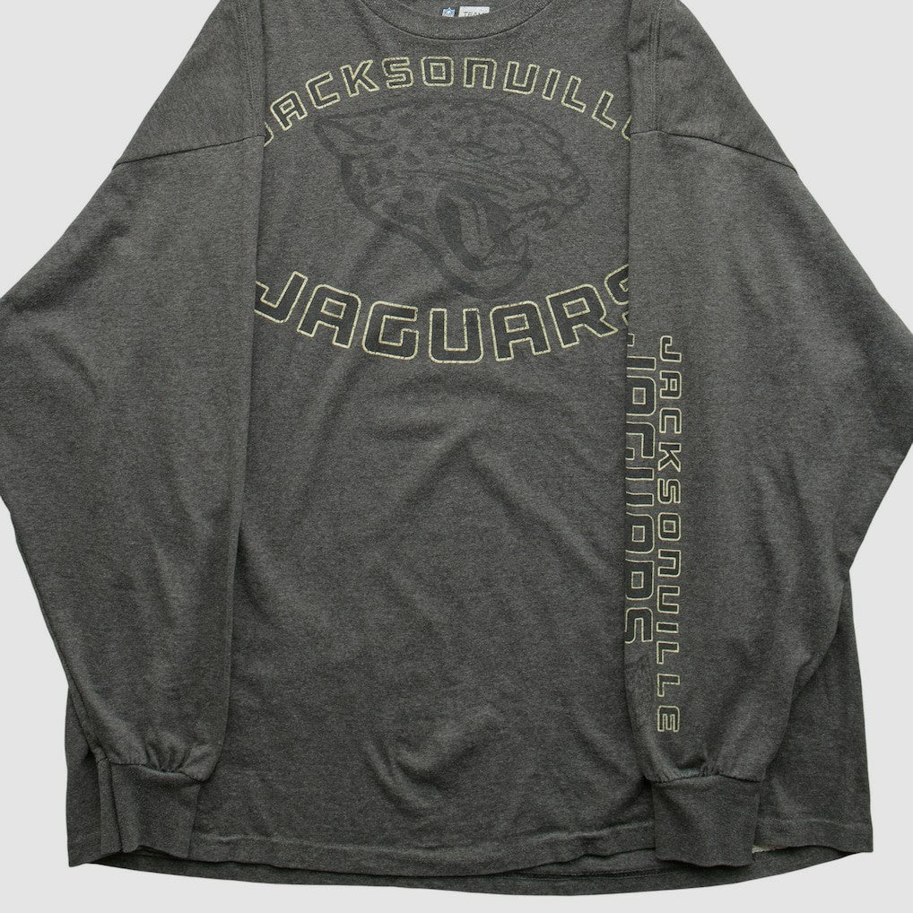 Fanatics Jacksonville Jaguars NFL 2000s Long Sleeve T-shirt Dark Heather Gray Vintage