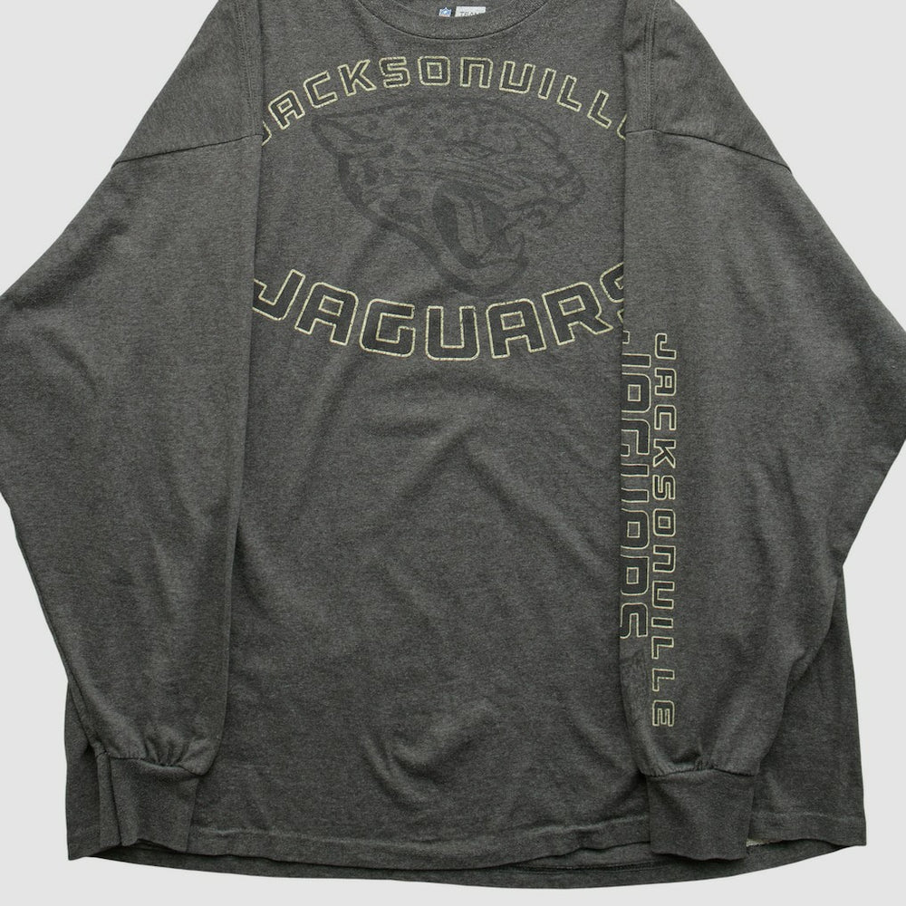 Fanatics Jacksonville Jaguars NFL 2000s Long Sleeve T-shirt Dark Heather Gray Vintage