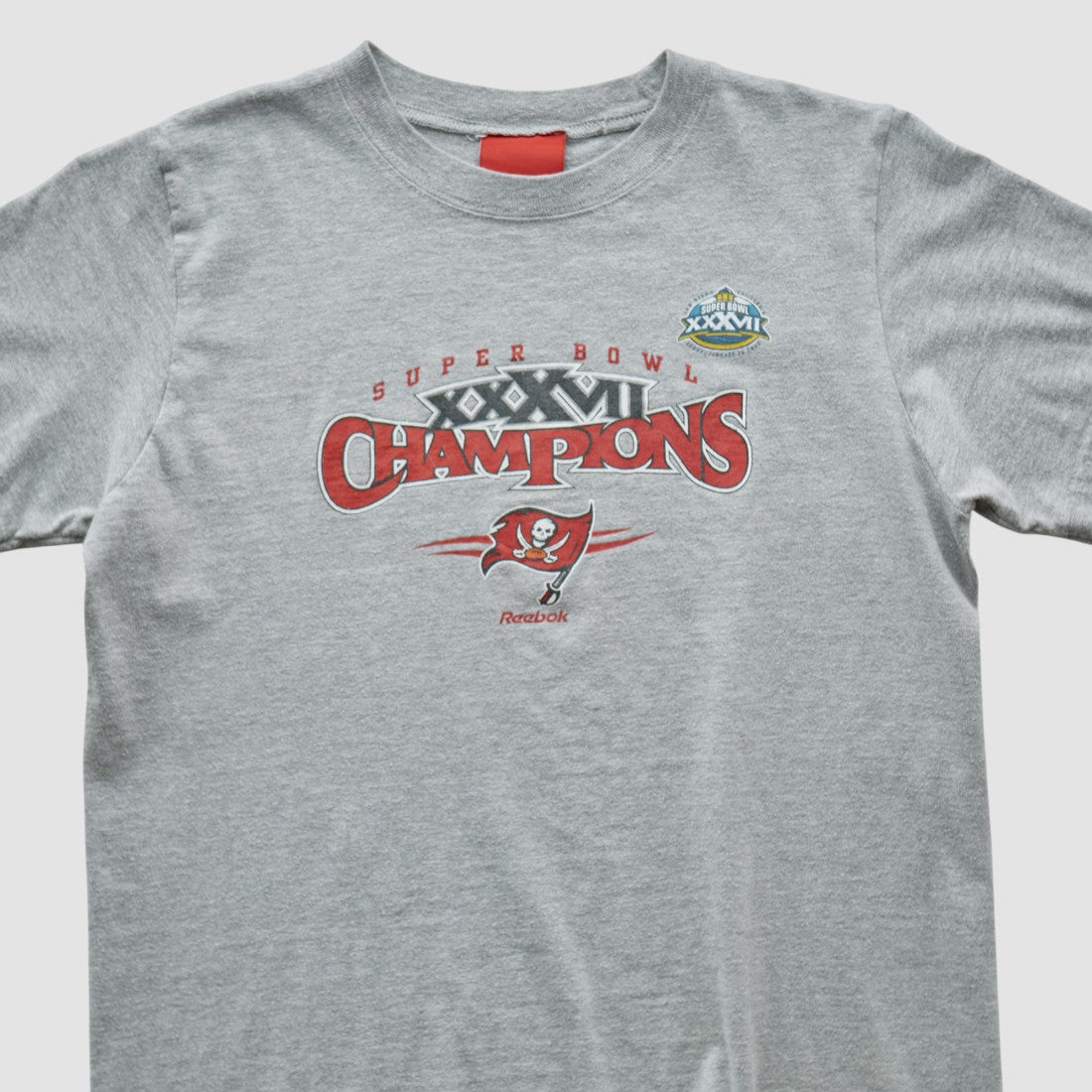 Fanatics Tampa Bay Buccaneers Reebok 2003 T-shirt Heather Gray Vintage