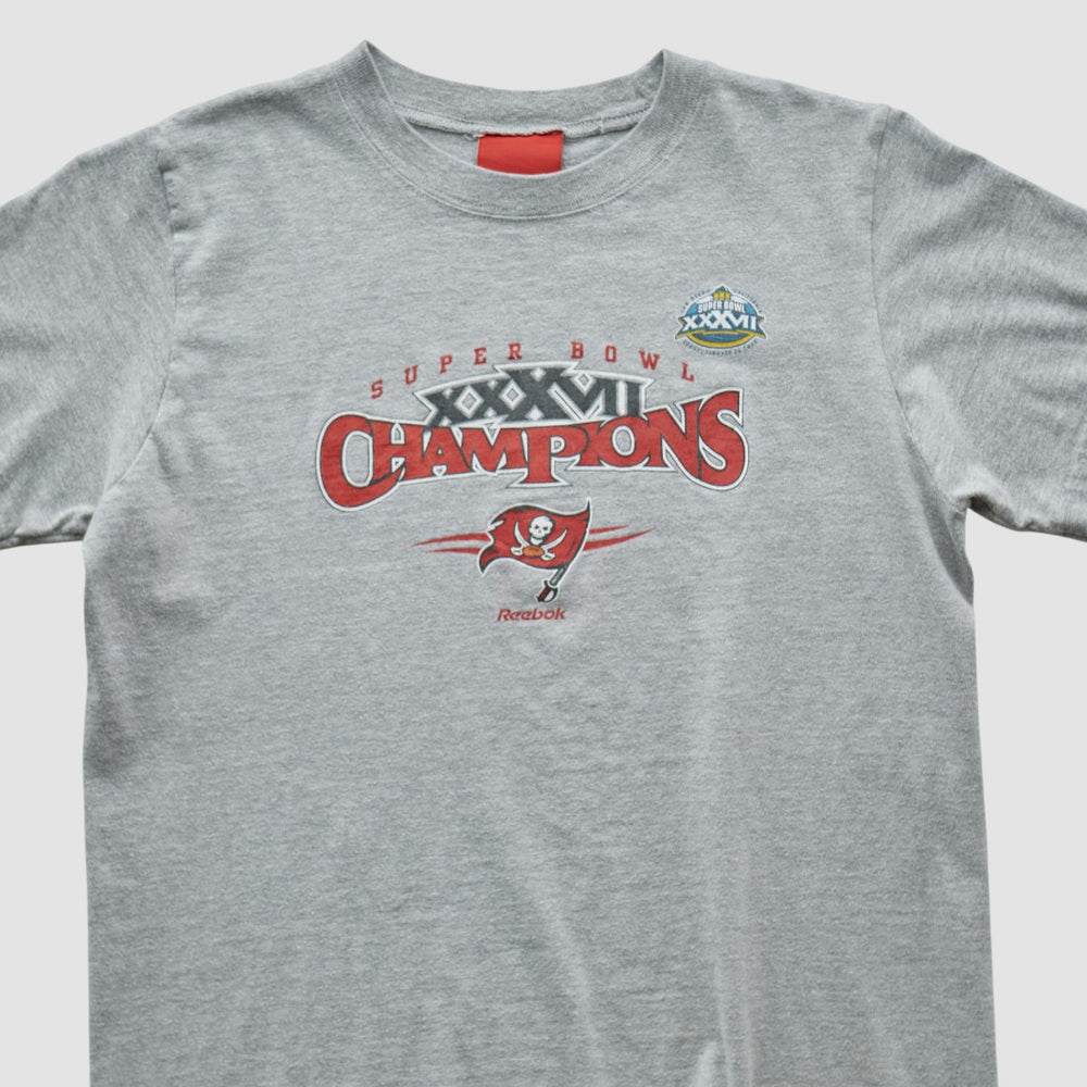 Fanatics Tampa Bay Buccaneers Reebok 2003 T-shirt Heather Gray Vintage